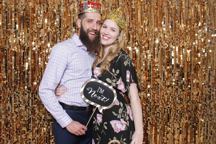 Photo Booth Backdrops - Caramel Gold Sequin